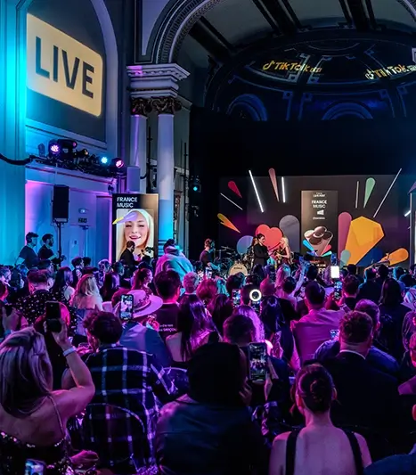 TikTok LIVEfest at One Marylebone, with AV hire and technical production from Insert Productions