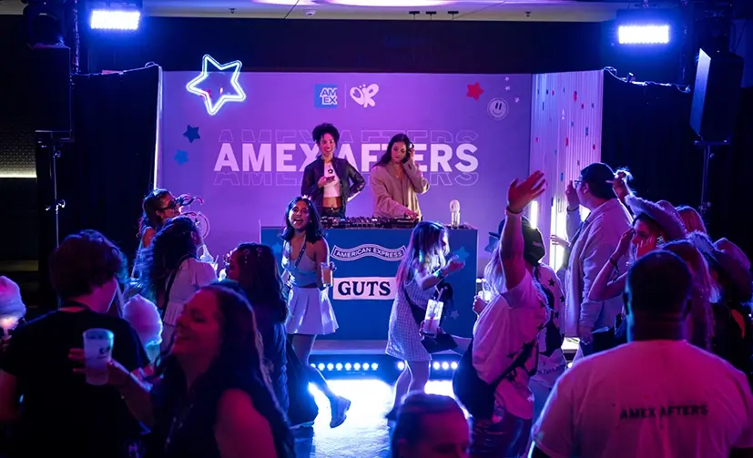 Olivia Rodrigo AMEX after party at the O2 London, with technical production services from Insert Productions
