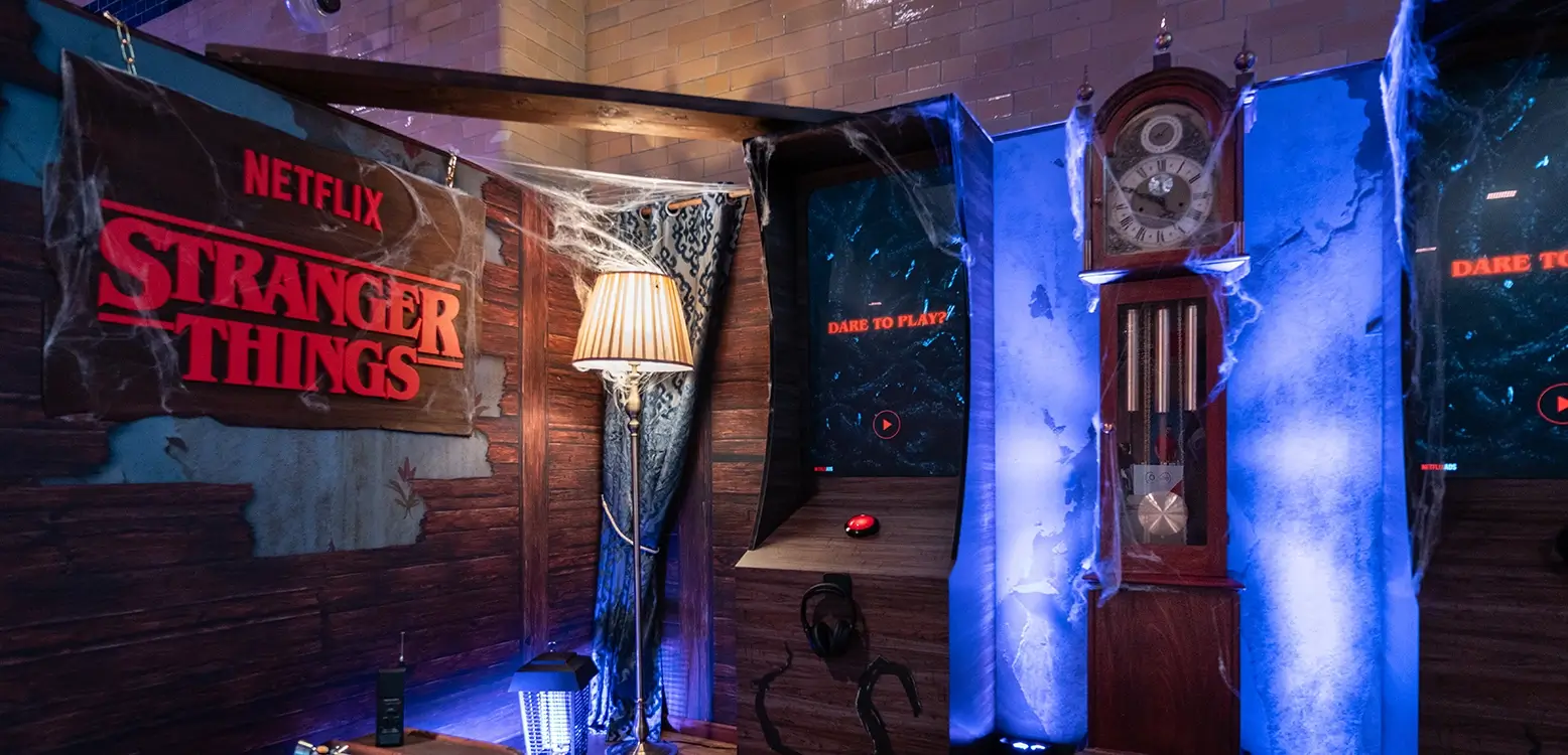 Insert Productions provide a custom game experience for the launch of Stranger Things Season 5 on Netflix