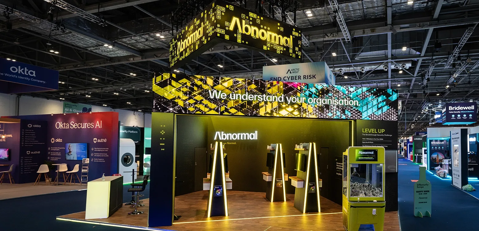 Exhibition LED banner at Infosecurity