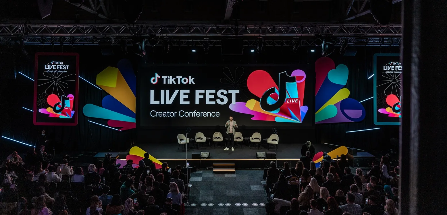 AV hire and technical production services from Insert Productions for TikTok conference in London