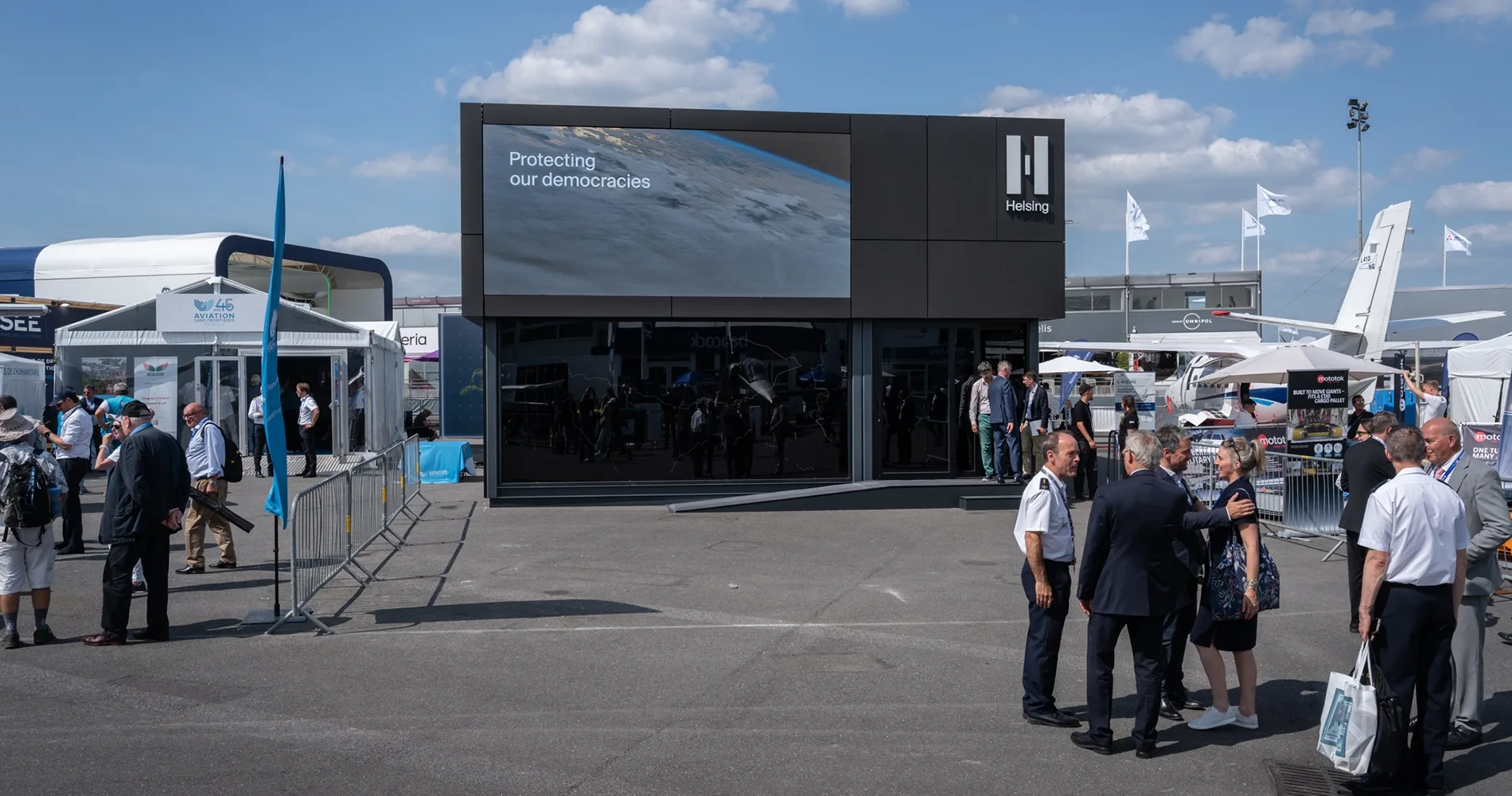 Insert Productions supply outdoor LED screens at Paris Airshow