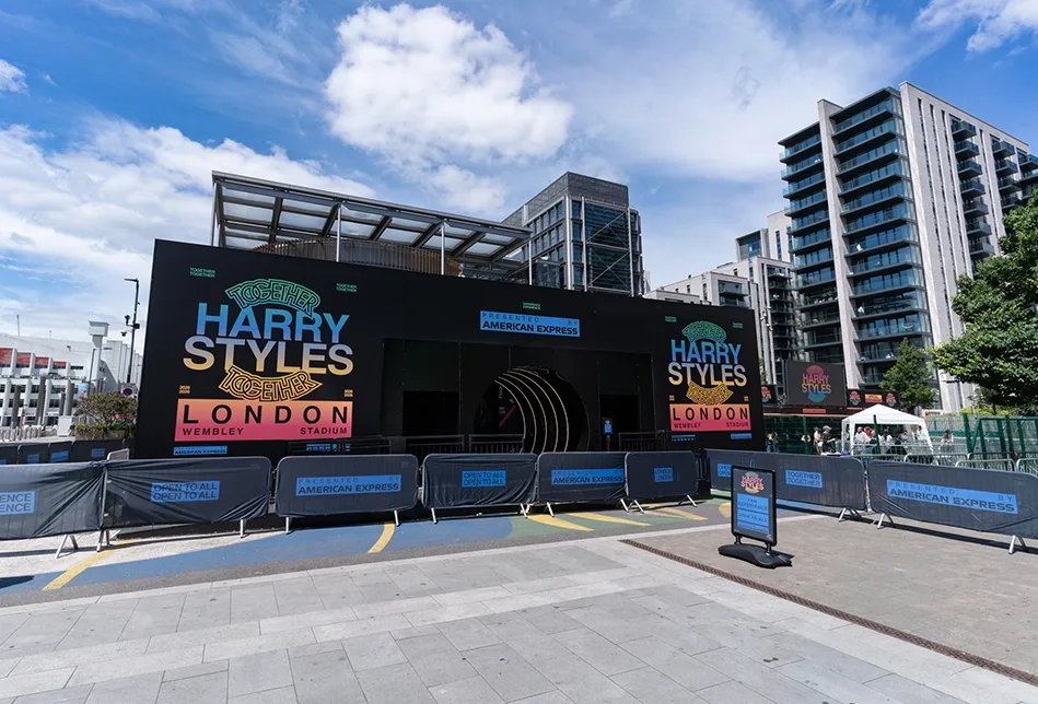 Insert Productions support AMEX with Harry Styles activation